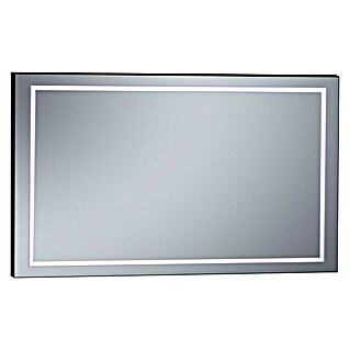 Espejo con luz Lisbeth (140 x 80 cm, Negro)