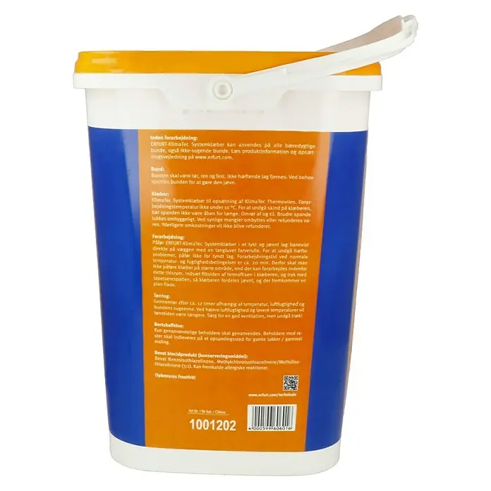 Erfurt Systemkleber Klima Tec - 10 kg - Eimer Erfurt Klimatec Systemkleber, ideal zum Anbringen von Thermovlies. Für Untergründe aller Art geeignet, Informationen auf Erfurt.com.