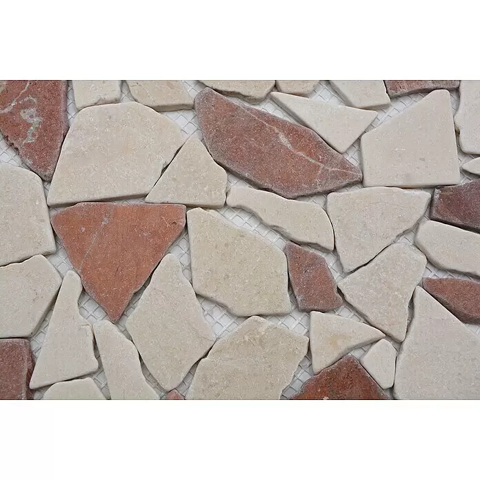 Mosaikfliese Mix CIOT 30/1513 - 30,5 x 30,5 cm, Beige/Braun, Matt - Detailaufnahme