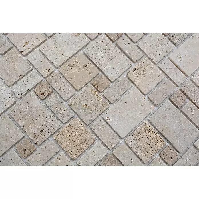 Mosaikfliese NCT 414 - 30,5 x 30,5 cm, Beige, Matt - Detailaufnahme