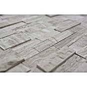 Samoljepljiva mozaik pločica (30,5 x 30,5 cm, Prirodni kamen, Sivo / bijelo)