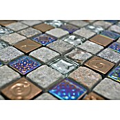 Mosaikfliese Quadrat Crystal Mix XCM CR37 (29,8 x 29,8 cm, Grau, Matt)