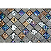 Mosaikfliese Quadrat Crystal Mix XCM CR37 (29,8 x 29,8 cm, Grau, Matt)