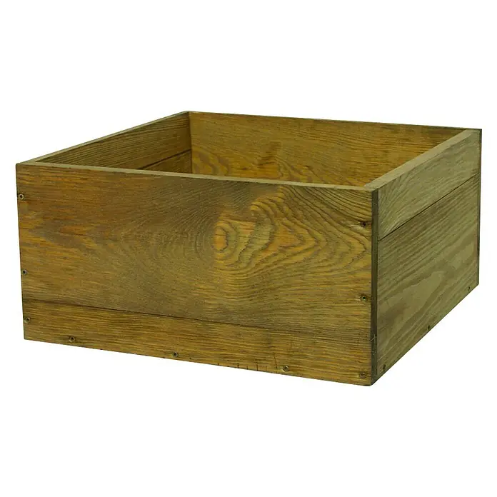 T & J Pflanzkasten Labo 3D gebeizt - Holz, Braun, Passend für: Labo 3D - Rustikale Holzkiste für Lagerung, Dekoration oder Pflanzen. Gefertigt aus Massivholz, perfekt für den Innen- und Aussenbereich.