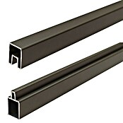 T & J Abschlussleiste Ecosteck Start- und Abschlussleiste (2 x 180 x 3,5 cm, Anthrazit, Aluminium) | BAUHAUS