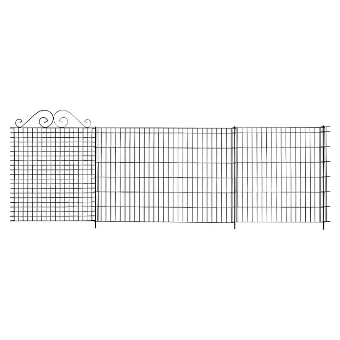 Bellissa Teichschutzzaun Ambiente - 76 x 95 cm - Schwarzes Hintergrundbild, ideal für minimalistische Designs und moderne Projekte.\n