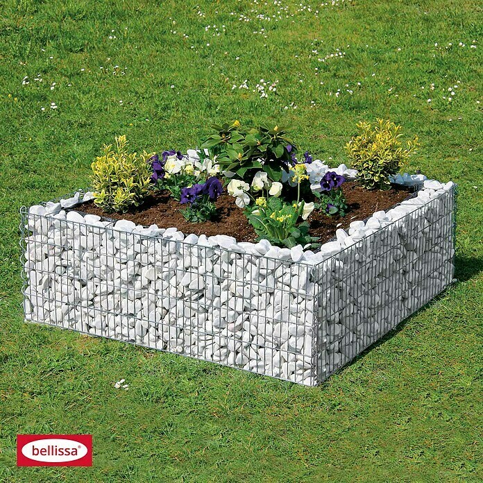 Bellissa Hochbeet (120 x 120 x 40 cm, Grau)