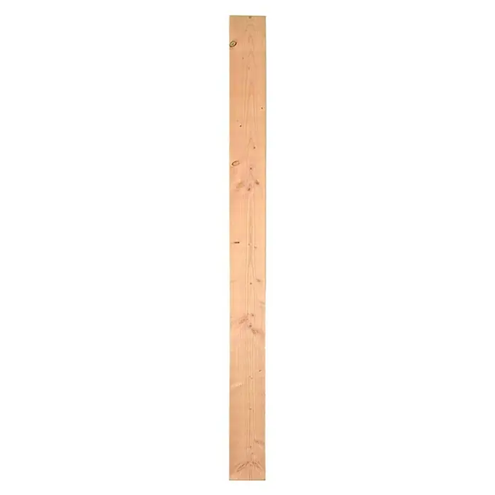 T & J Zaunelement - 14 x 180 cm, Holz, Braun - Holzbrett: Ein helles, unbehandeltes Holzbrett, ideal für Bauprojekte oder DIY-Möbel, zeigt natürliche Maserung und rustikalen Charme.