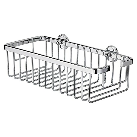 Camargue Cesta de baño Sami (30 x 13,2 x 7,7 cm, Aluminio, Cromo)