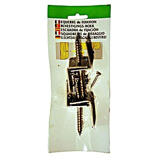 T & J Winkelverbinder (L x B x H: 3 x 11 x 15 cm, Edelstahl)
