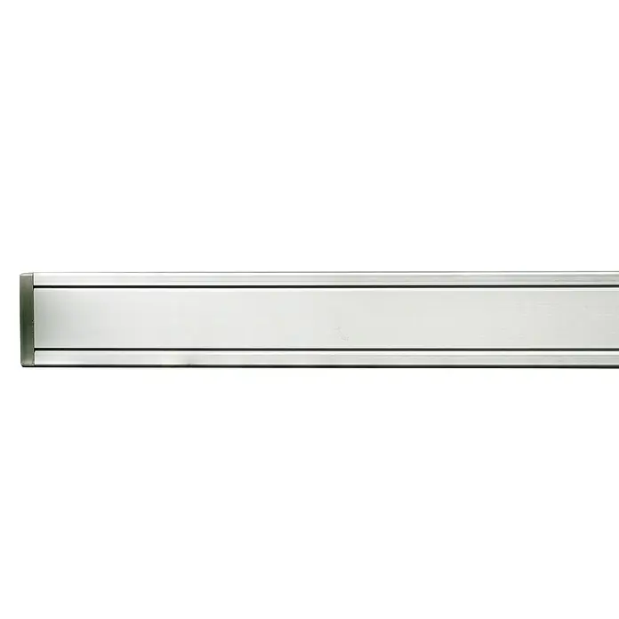 T & J Zaunpfosten Eco - 6,8 x 6,8 x 265 cm, Silber - Detailansicht einer modernen, silberfarbenen LED-Wandleuchte, ideal für Innenräume zur stimmungsvollen Beleuchtung.