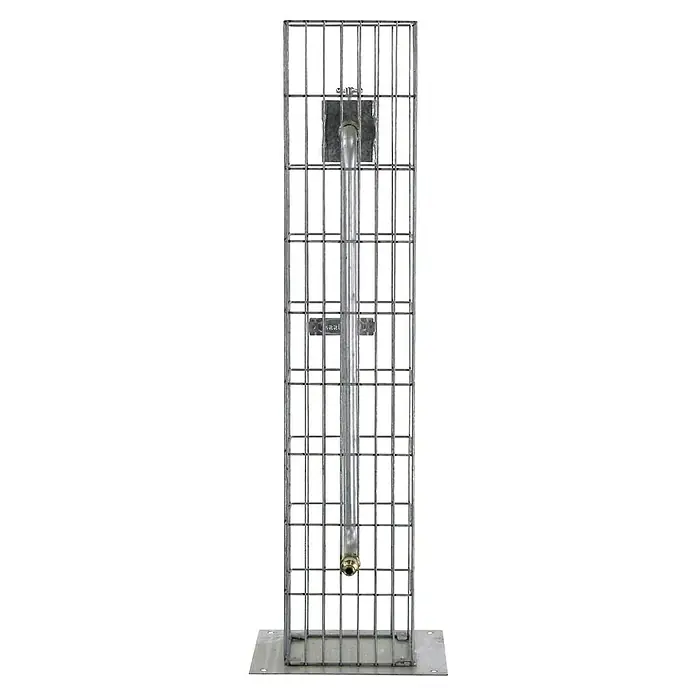 Bellissa Gabionensäule Gabione - 18,5 x 18,5 x 90,5 cm, Stahl, Maschenbreite: 25 mm, Maschenhöhe: 100 mm - Ein vertikaler Getränkekühler mit einem Stahlrahmen und einer durchgehenden Wasserkühlung für den professionellen Einsatz.