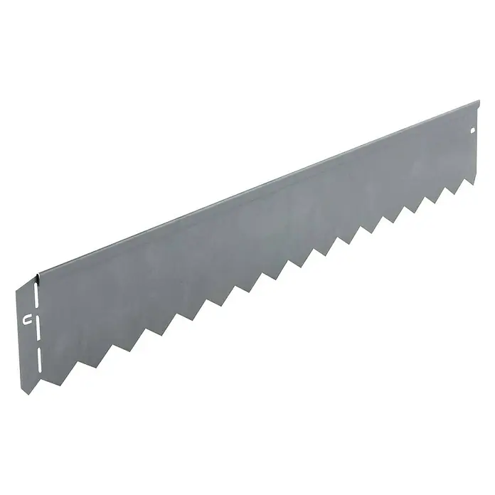 Bellissa Rasenkante Serra - 103 x 0,1 x 12 cm, Silber, Metall - Metallrasenkante mit gezacktem Rand für eine saubere und definierte Rasenbegrenzung. Praktisches Gartenzubehör.