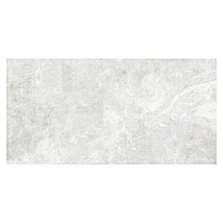 Feinsteinzeugfliese Geo White (120 x 240 cm, Weiß, Schimmernd)