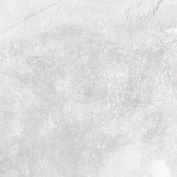 Feinsteinzeugfliese Geo White - 60 x 60 cm, Weiß, Schimmernd - Helle Marmorstruktur mit subtilen Maserungen. Ideal für moderne Innenräume und elegante Designs, die eine ruhige Atmosphäre schaffen.