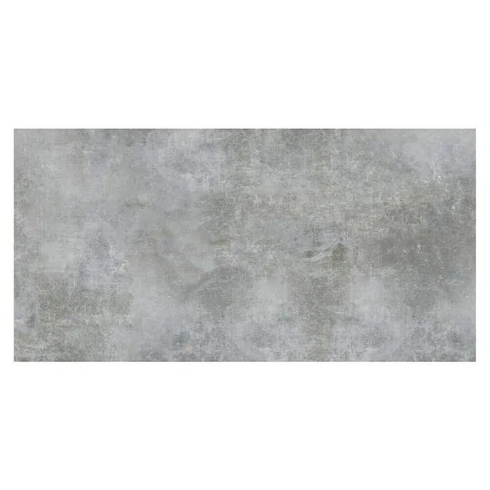 Feinsteinzeugfliese Luna Gris - 120 x 240 cm, Grau, Glänzend - Graue Beton-Optik Fliese für moderne Innenräume, die eine robuste und minimalistische Ästhetik bietet. Perfekt für Böden und Wände.