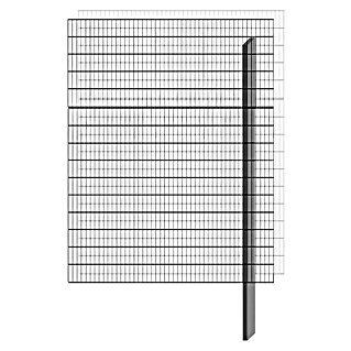 Bellissa Gabione Erweiterung BP-E3 Paravento (117,8 x 12 x 151 cm, Stahl, Maschenbreite: 25 mm, Maschenhöhe: 100 mm)