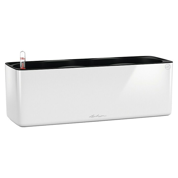 Lechuza Kräuterkasten Cube Glossy Triple (Außenmaß (L x B x H): 40 x 14 x 13,5 cm, Kunststoff, Weiß, Hochglänzend) | BAUHAUS