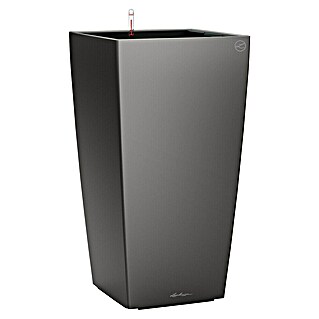Lechuza Pflanzsäule eckig Cubico Premium (Außenmaß (L x B x H): 29,5 x 29,5 x 56,5 cm, Kunststoff, Anthrazit metallic)