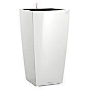 Lechuza Pflanzsäule eckig Cubico Premium (Außenmaß (L x B x H): 29,5 x 29,5 x 56,5 cm, Kunststoff, Weiß, Hochglänzend) | BAUHAUS