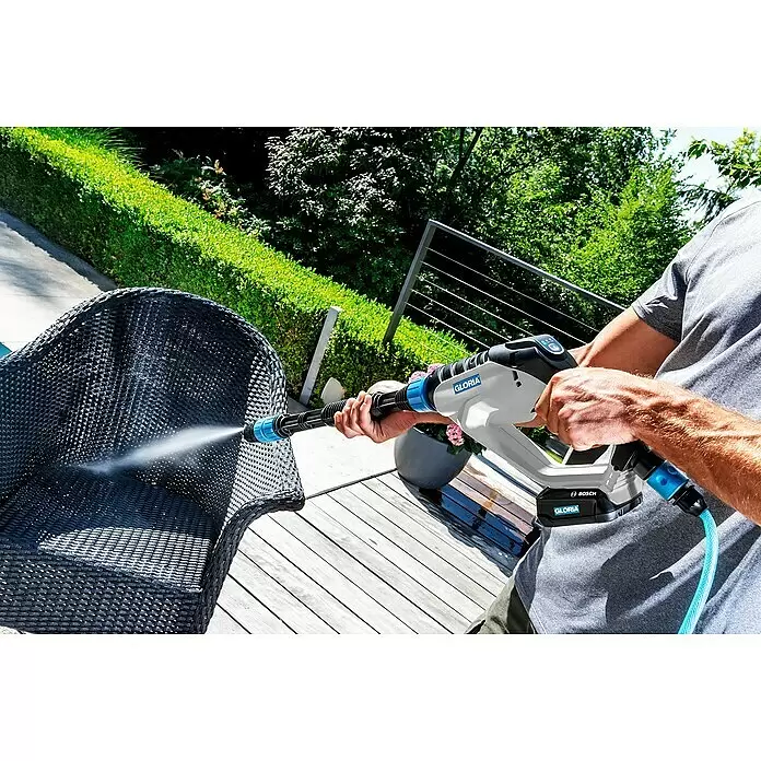 Gloria Power for All 18V Druckreiniger MultiJet - 18 V, Li-Ionen, 1 Akku, Max. Druck: 24,9 bar - Anwendungsbeispiel