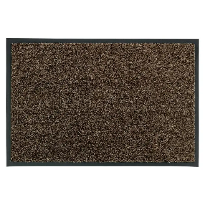 Astra Schmutzfangmatte Proper Tex - Braun, 60 x 90 cm, Material Nutzschicht: 100 % Polyamid - Braune Fußmatte mit dunklem Rand. Schmutzfangmatte für den Innen- und Außenbereich, robust und langlebig.