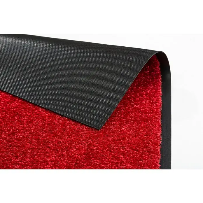 Astra Schmutzfangmatte Proper Tex - Rot, 60 x 180 cm, Material Nutzschicht: 100 % Polyamid - Rote Fußmatte mit rutschfester, schwarzer Unterseite. Ideal für den Innenbereich, um Schmutz und Nässe fernzuhalten und den Boden zu schützen.