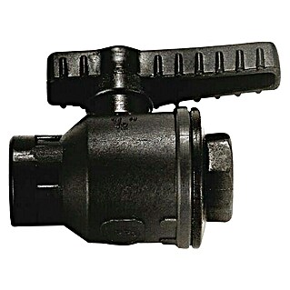 Válvula esférica de PVC (Para conexión de manguera: ¾″, Nylon)