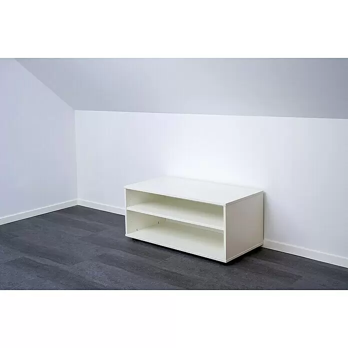 Room Plaza Easy Doing Regal1.000 x 500 x 421 mm, Melamin Mini Perl, Weiß