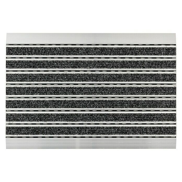 Astra Fußmatte Elegant (Rips, Schwarz, 40 x 60 cm, 100 % Polypropylen)