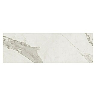 Azteca Wandfliese Calacatta (120 x 40 cm, Weiß/Silver, Glänzend)