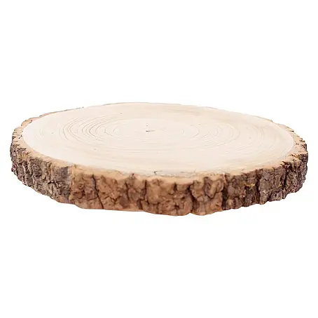 Baumscheibe mit Rinde