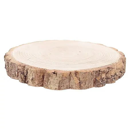 Baumscheibe mit Rinde