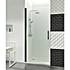 GME Mampara de ducha frontal Open Combi A (70 x 195 cm, Vidrio transparente, Negro) | BAUHAUS
