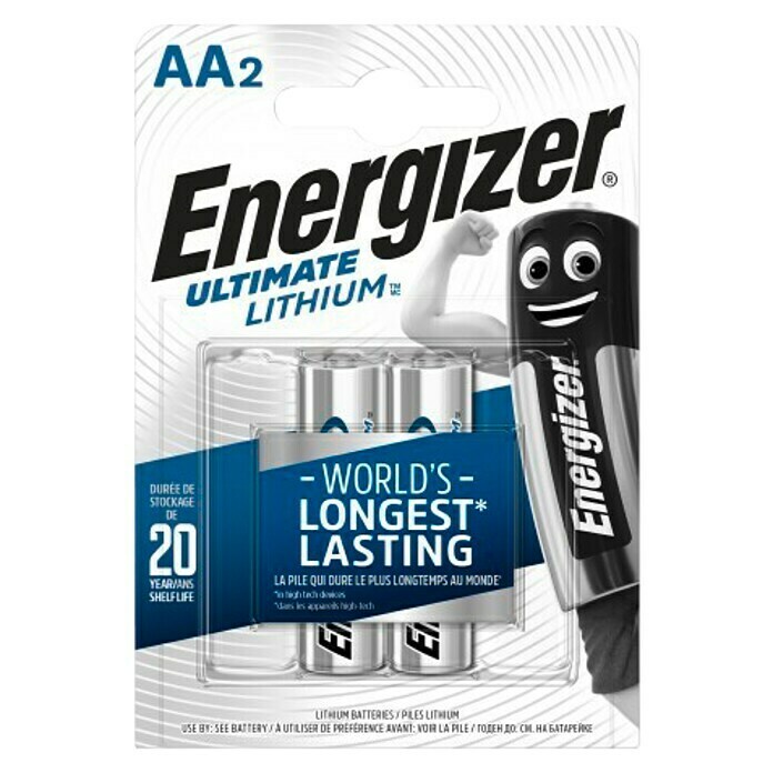 Energizer Pila Ultimate Lithium AA (Mignon AA, 1,5 V, 2 uds.)