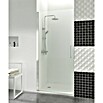 GME Mampara de ducha frontal Open Combi A (40 x 195 cm, Vidrio transparente, Plata brillo) | BAUHAUS