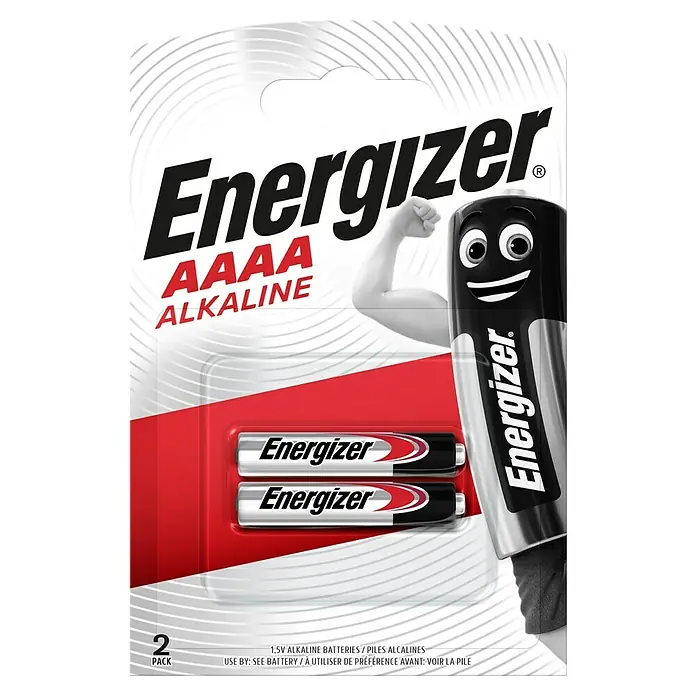 Energizer Pila Ultra+ - Mini AAAA, 1,5 V - Imagen de un paquete de pilas alcalinas AAAA Energizer. El paquete contiene 2 pilas.
