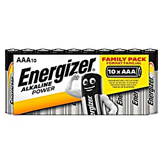 Energizer Alkaline-Batterie (Micro AAA, Alkali-Mangan, 1,5 V, 10 Stk.)
