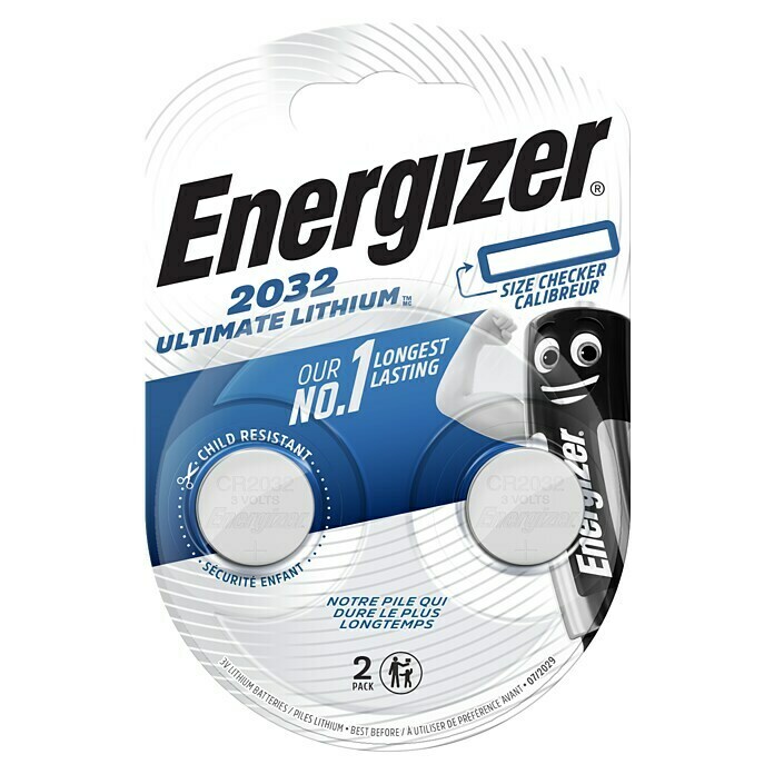 Energizer Ultimate Lithium Alkaline-Batterie (CR2032, Alkali-Mangan, 1,5 V)