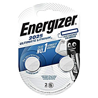 Energizer Ultimate Lithium Knopfzelle (Lithium, CR2025, 3 V, 2 Stk.)