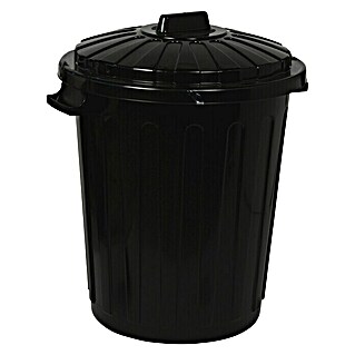 Keter Cubo de basura con tapa (70 l, Negro)