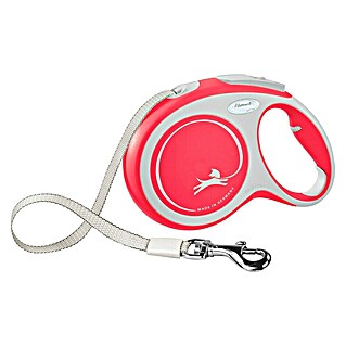 Hondenriem New Comfort L (Lengte: 8 m, Geschikt voor gewicht: 50 kg, Rood)