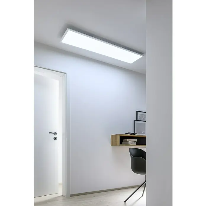 Tween Light LED-Panel RC-CCT-DIM-RGB-Backlight - 36 W, L x B x H: 120 x 30 x 5 cm, Weiß, RGBW - Helle Deckenleuchte im modernen Flur.