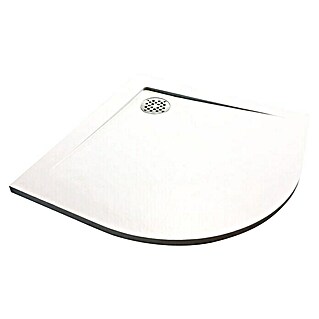 Plato de ducha Terra Curvo (L x An: 80 x 80 cm, Blanco)