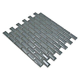 Mozaik pločica Brick Bond Diamond CBP 106 (30 x 30 cm, Petrolej, Sjaj)
