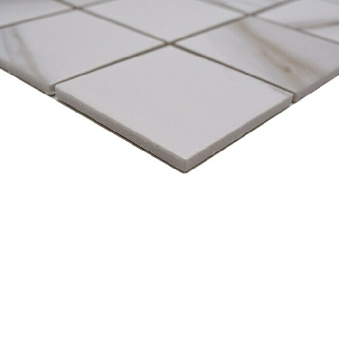 Mosaikfliese Quadrat Calacatta CIM Q73 CT (30,6 x 30,6 cm, Braun/Beige/Weiß, Matt)