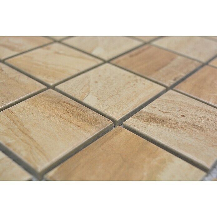 Mosaikfliese Quadrat CTR Q31CM (30,6 x 30,6 cm, Beige, Matt)