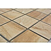 Mosaikfliese Quadrat CTR Q31CM (30,6 x 30,6 cm, Beige, Matt)