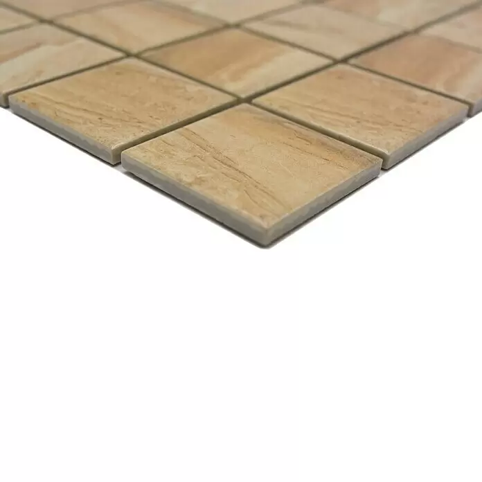 Mosaikfliese Quadrat CTR Q31CM - 30,6 x 30,6 cm, Beige, Matt - Detailaufnahme