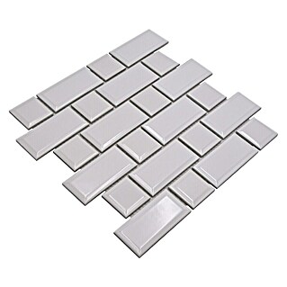 Mozaik pločica Metro Uni CG M08WM (29,4 x 29,1 cm, Bijele boje, Sjaj)